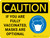 Caution: If You Are Fully Vaccinated Masks Are Optional Landscape - Wall Sign