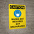 Caution: Masks Not Required But Encouraged With Icon - Wall Sign