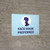 Face Mask Preferred Horizontal With Icon - Wall Sign