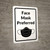 Face Mask Preferred Portrait With Icon - Wall Sign
