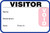 Tab-Expiring Visitor Badges with Visitor Pass Registry Book