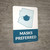Masks Preferred Arizona State Outline - Wall Sign