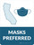 Masks Preferred California State Outline - Wall Sign