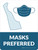 Masks Preferred Delaware State Outline - Wall Sign