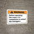 Warning: Before Operating Compulsory To Extend The Outriggers - Wall Sign