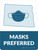 Masks Preferred North Dakota Outline - Wall Sign