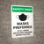Masks Preferred Of All Vendor And Delivery Personnel Beyond This Point - Wall Sign