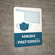 Masks Preferred Oklahoma State Outline - Wall Sign