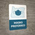 Masks Preferred Oregon State Outline - Wall Sign