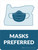 Masks Preferred Oregon State Outline - Wall Sign