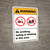 Warning: No Smoking Eating Drinking in This Area - Wall Sign