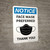 Notice: Face Mask Preferred Thank You - Wall Sign