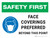 Safety First: Face Coverings Preferred Beyond This Point Landscape - Wall Sign