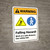 Warning: Falling Hazard Use Safety Belt - Wall Sign
