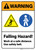Warning: Falling Hazard Use Safety Belt - Wall Sign