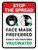 Stop The Spread - Face Mask Preferred Even If You Have Been Vaccinated Portrait - Wall Sign