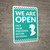 We Are Open Face Mask Preferred Before Entering - Wall Sign