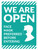 We Are Open Face Mask Preferred Before Entering - Wall Sign