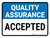 Quality Assurance: Accepted Landscape - Wall Sign