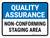 Quality Assurance: Non-Conforming Staging Area Landscape - Wall Sign