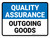 Quality Assurance: Outgoing Goods Landscape - Wall Sign
