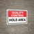 Quality Control: Hold Area Landscape - Wall Sign