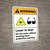 Warning: Laser Do Not Enter Without Protective Eyewear - Wall Sign