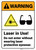 Warning: Laser Do Not Enter Without Protective Eyewear - Wall Sign