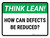 Think Lean: How Can Defects Be Reduced Landscape - Wall Sign