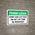 Think Lean: How Can Lot Size Or Set Up Time Be Reduced Landscape - Wall Sign