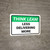 Think Lean: Less Delivering More Landscape - Wall Sign