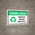 Think Lean: Reduce Reuse Recycle Landscape - Wall Sign