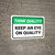 Think Quality: Keep An Eye On Quality Landscape - Wall Sign