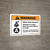 Warning: Silica Dust Hazard Inhalation Cause Illness - Wall Sign