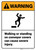 Warning: Walking Standing On Conveyor Covers Cause Injury - Wall Sign