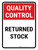Quality Control: Returned Stock Portrait - Wall Sign