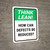 Think Lean: How Can Defects Be Reduced Portrait - Wall Sign