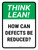 Think Lean: How Can Defects Be Reduced Portrait - Wall Sign