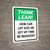 Think Lean: How Can Lot Size Or Set Up Time Be Reduced Portrait - Wall Sign