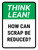 Think Lean: How Can Scrap Be Reduced Portrait - Wall Sign