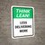 Think Lean: Less Delivering More Portrait - Wall Sign