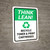 Think Lean: Recycle Toner And Print Cartridges Portrait - Wall Sign