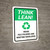 Think Lean: Reuse File Folders And Routing Envelopes Portrait - Wall Sign