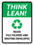 Think Lean: Reuse File Folders And Routing Envelopes Portrait - Wall Sign
