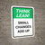 Think Lean: Small Changes Add Up Portrait - Wall Sign
