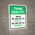 Think Quality: When We Are Out Of Quality We Are Out Of Business Portrait - Wall Sign