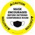 Caution: Mask Encouraged Before Entering Conference Room Circular - Floor Sign