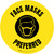 Face Masks Preferred Circular - Floor Sign With Icon