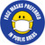 Face Masks Preferred In Public Areas With Emoticon Circular - Floor Sign