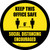 Keep This Office Safe Social Distancing Encouraged Yellow Circular - Floor Sign